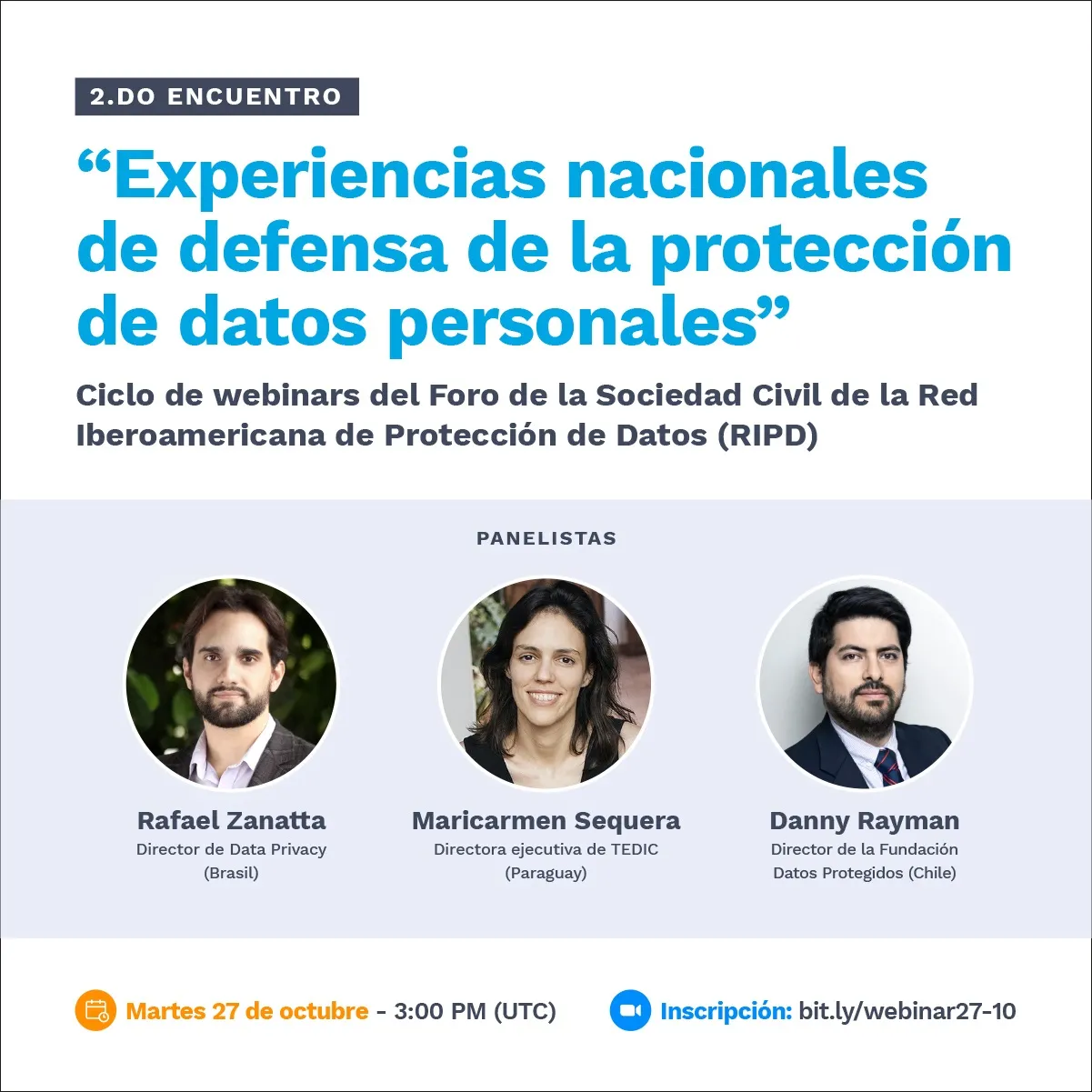 Webinario del Foro de la Sociedad Civil de la RIPD